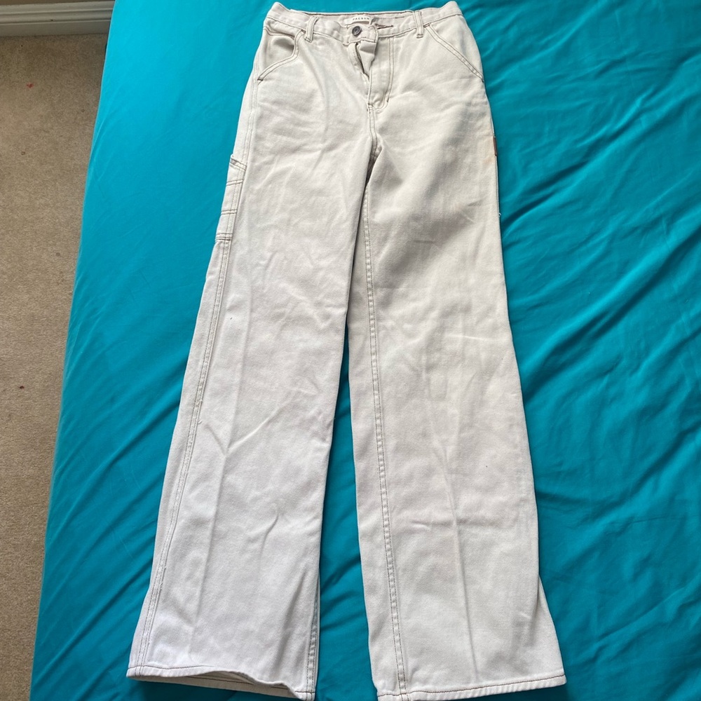 Pacsun Bone 90’s Boyfriend Carpenter Pants Crème Size 25